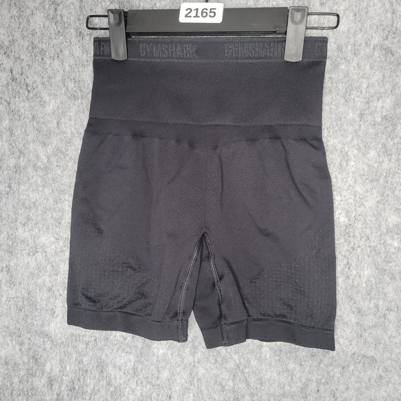 Gymshark Womens Shorts S Compression Tights Shaping Contour High Waist Gym Black - Picture 2 of 7